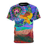 Sedona Thunderbird Hawk All Over Print T Shirt -  Psychedelic clothes, Raver, Sun, Visionary Sacred Geometry Gifts