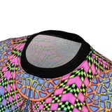Trippy Blue Orange Checkers Spiral All Over Print T Shirt -  Psychedelic clothes, Raver clothing Sacred Geometry