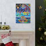 Thoth and Isis - Egyptian Hermetic Visionary Art Canvas Gallery Wrap