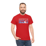 Red White and Blue Huntington Beach Wave Heavy Cotton Unisex T Shirt