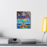 Thoth and Isis - Egyptian Hermetic Visionary Art Canvas Gallery Wrap
