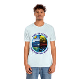 Time to Clean Huntington Beach T Shirt Light Super Soft Cotton Oil Spill Clean Up Design - Light Colors