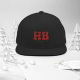 HB in Christmas Lights Flat Brim Snapback Hat