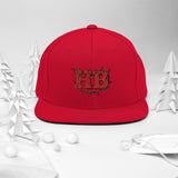 HB in Christmas Lights Flat Brim Snapback Hat