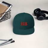 HB in Christmas Lights Flat Brim Snapback Hat