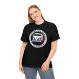 Huntington Beach Patriotic Bus Heavy Cotton Unisex T Shirt