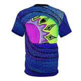 Blue & Purple Trippy Ocean Wave All Over Print T Shirt -  Psychedelic clothes, Raver clothing, Shirts for surfers