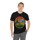 Big Sur Sunset T Shirt Light Super Soft Cotton Seed of Life Sacred Geometry Waves and Surf Art