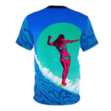 Surfer Girl Trippy Pier All Over Print T Shirt -  Psychedelic clothes, Gifts for Surfers
