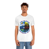 Time to Clean Huntington Beach T Shirt Light Super Soft Cotton Oil Spill Clean Up Design - Light Colors