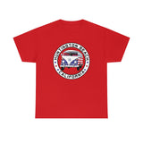Huntington Beach Patriotic Bus Heavy Cotton Unisex T Shirt