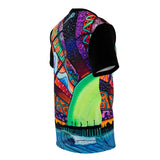 Huntington Beach Trippy Pier All Over Print T Shirt -  Psychedelic clothes, Raver clothing Sacred Geometry