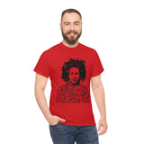 Bob Marley One Love Reggae Heavy Durable Long Cotton Unisex Red and Black T Shirt