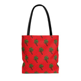 Christmas Light Palm Tree Tote Bag