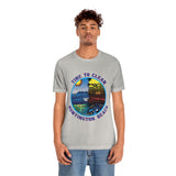 Time to Clean Huntington Beach T Shirt Light Super Soft Cotton Oil Spill Clean Up Design - Light Colors