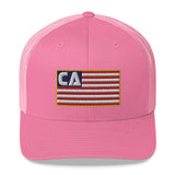 California (CA) Flag Trucker Hat