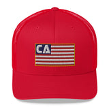 California (CA) Flag Trucker Hat