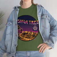 Joshua Tree State Park Psychedelic Trippy Sacred Geometry Seed of life Heavy Durable Long Lasting Cotton T Shirt