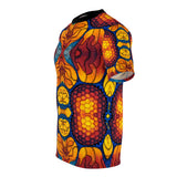 Trippy Red Yellow Orange Blue All Over Print T Shirt -  Psychedelic clothes, Raver clothing Sacred Geometry