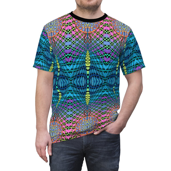 Threadless Colorful Checkerboard Pattern T-Shirt