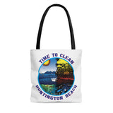 Time to Clean Huntington Beach Oil Spill Tote Bag