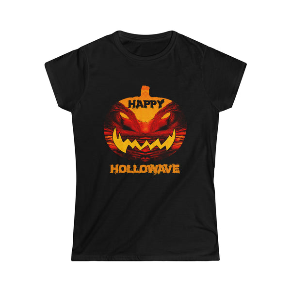 Happy Hollow Wave Halloween Women's Softstyle T Shirt