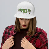 Green HB and Palm Trees in Christmas Lights Trucker Cap