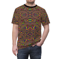 Trippy Serpent Scale Purple Yellow Green Red All Over Print T Shirt -  Psychedelic clothes, Raver clothing
