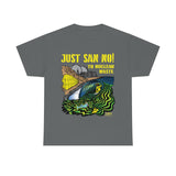 Just San No - T Shirt Heavy Thick Cotton Durable Long NO NUKES environmental anti-nuclear San Onofre State Beach Clemente
