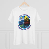 Time to Clean Huntington Beach Oil Spill Women's Premium T Shirt