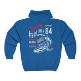 84 Surfing 4th of July Championship Patriotic Unisex Full Zip Hooded Sweatshirt