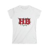 HB In Christmas Lights Women's Softstyle T Shirt