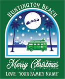 Personalized Huntington Beach Christmas Greeting Card Sets