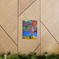 Daytona Beach Trippy Daze Psychedelic Eclectic Home Decor Wall Art Canvas Gallery Wrap Print