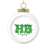 HB with Lights Christmas Ball Ornament