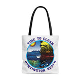Time to Clean Huntington Beach Oil Spill Tote Bag