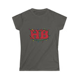 HB In Christmas Lights Women's Softstyle T Shirt