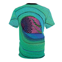 Green Trippy Wave psychedelic All Over T Shirt Perfect Wave gift for surfers ocean lovers