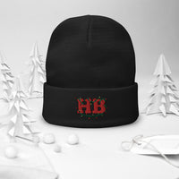HB in Christmas Lights Embroidered Beanie