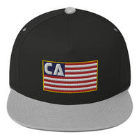 California (CA) Flag Flat Bill Hat