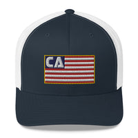 California (CA) Flag Trucker Hat