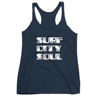 80's Surf City Soul Women's Racerback Tank