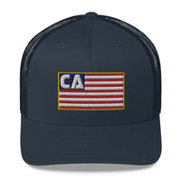 California (CA) Flag Trucker Hat